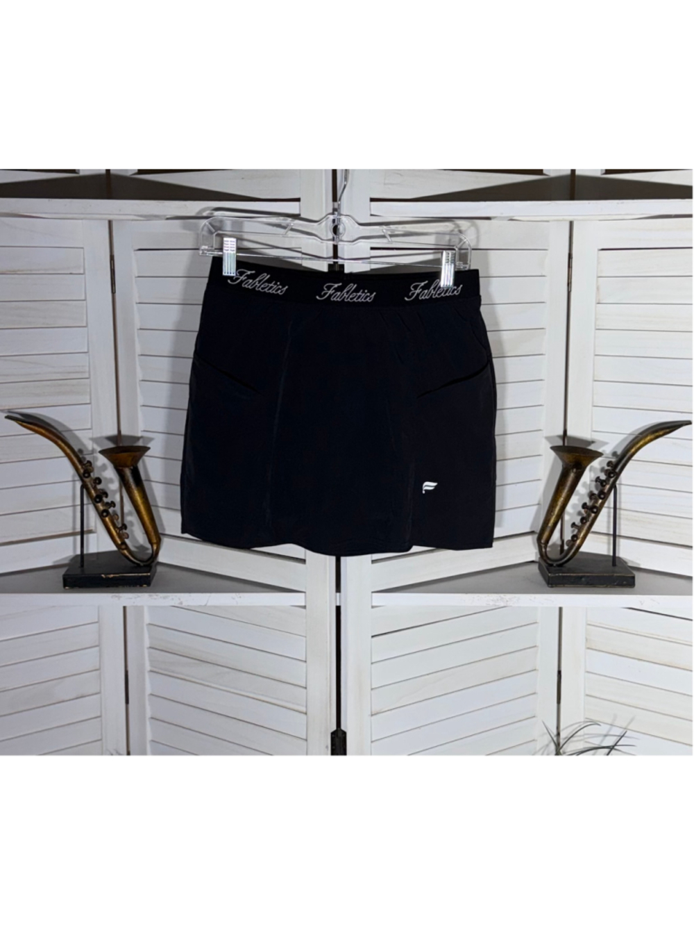 Vintage Y2K fabletics tennis skort pockets elastic waist activewear athletic S
